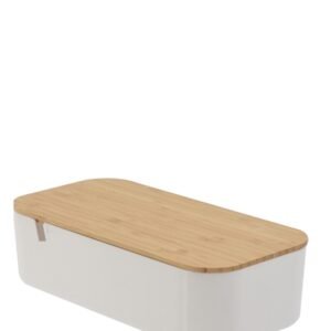 Bathroom Solutions Rectangular Mirror With Organizer 26cm - White