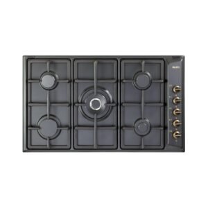 Elba 90cm 5 Burner Gas Hob Black