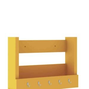 Exotic Designs Wall Key Hanger Multifunctional Hook Holder - Yellow