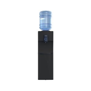 Midea Top Loading Water Dispenser with Integrated Bottom Refrigerator Cabinet Black