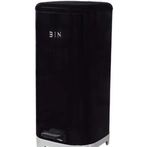 Retro Pedal Dust Bin 20Lt - Black & Rose Gold (Scuff Marks)