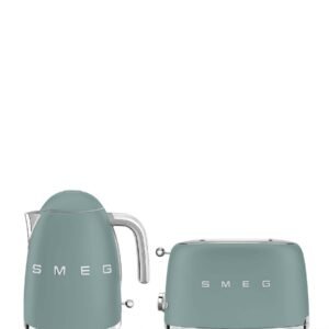 Smeg Kettle & Toaster Retro Matte Combo - Emerald Green